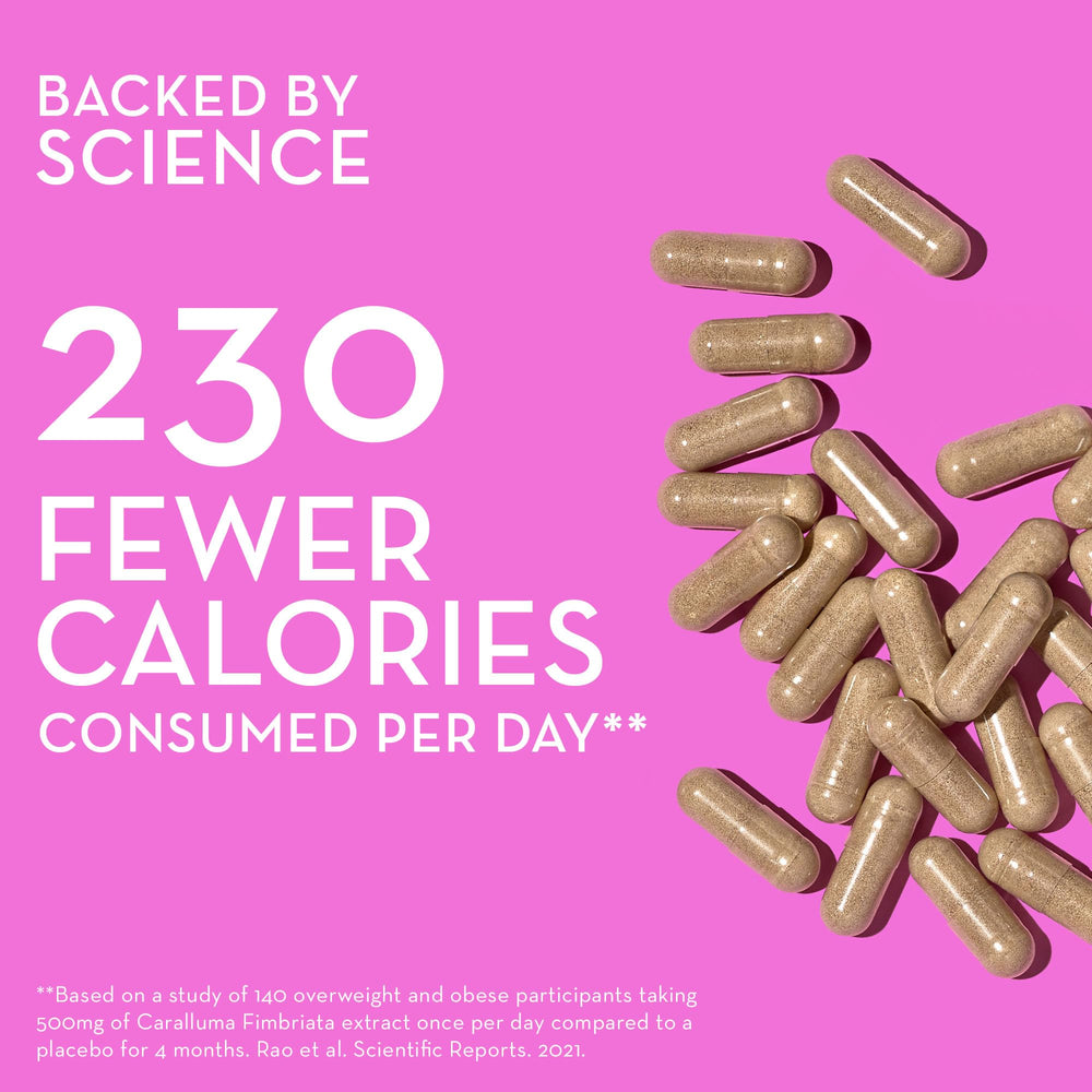 HUM Skinny Bird label highlights 5-HTP and Caralluma fimbriata.