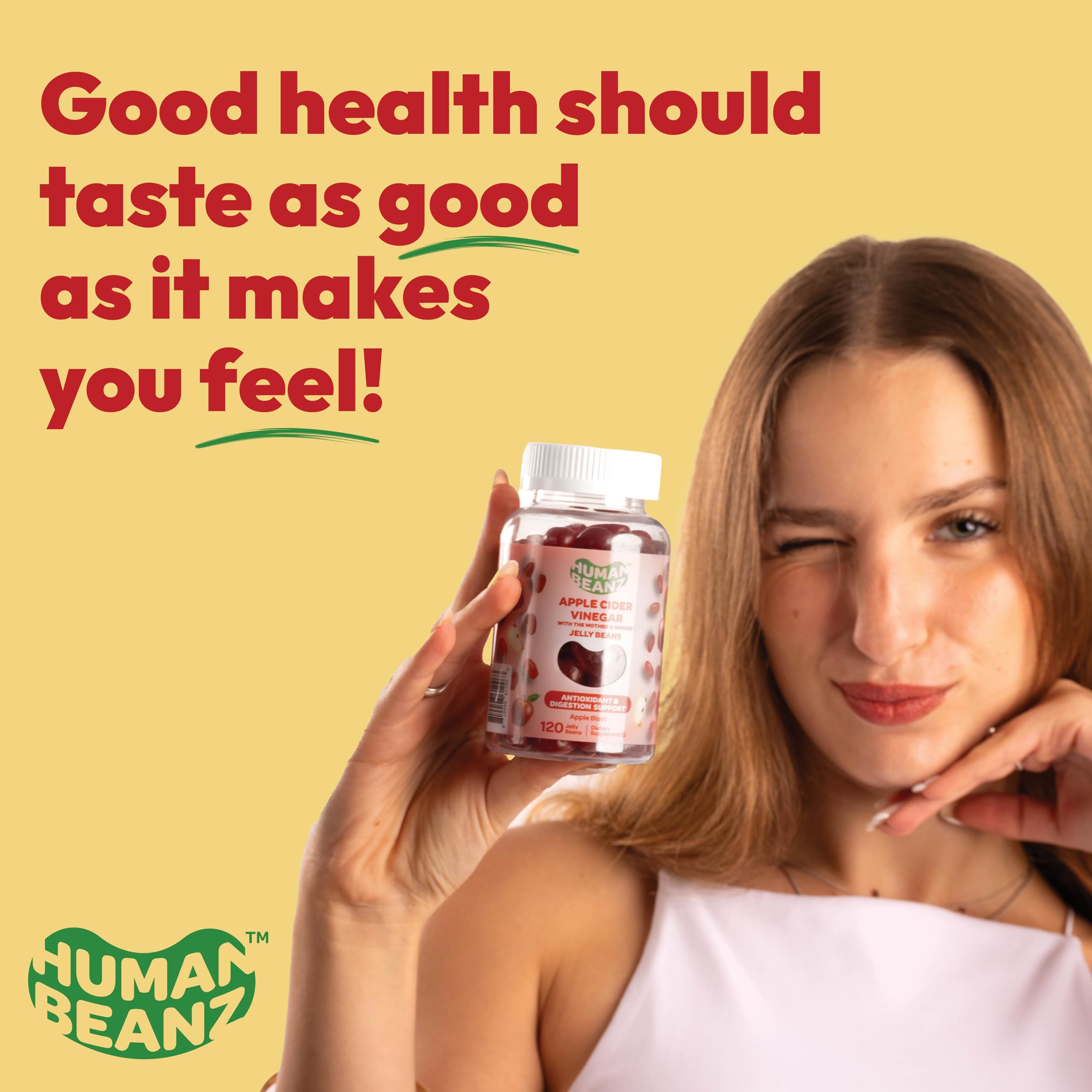 Human Beanz kosher-gluten-free-vegetarian label signals inclusive dietary options.