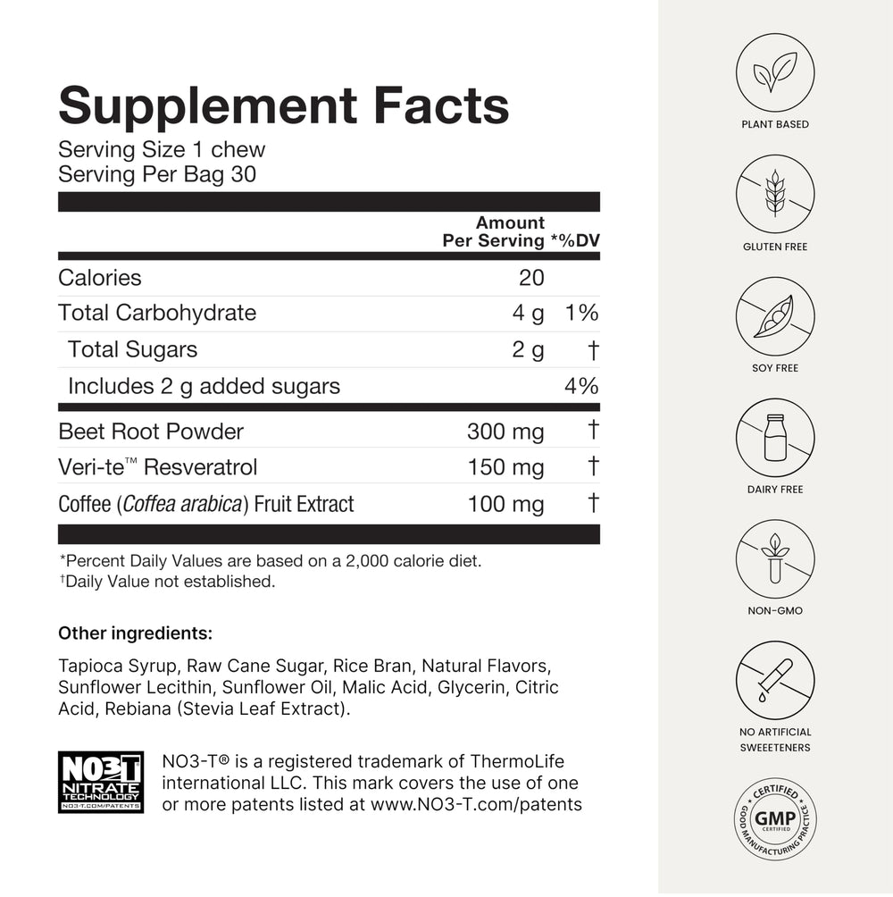 Store display showing HumanN SuperBeets Brain Chews