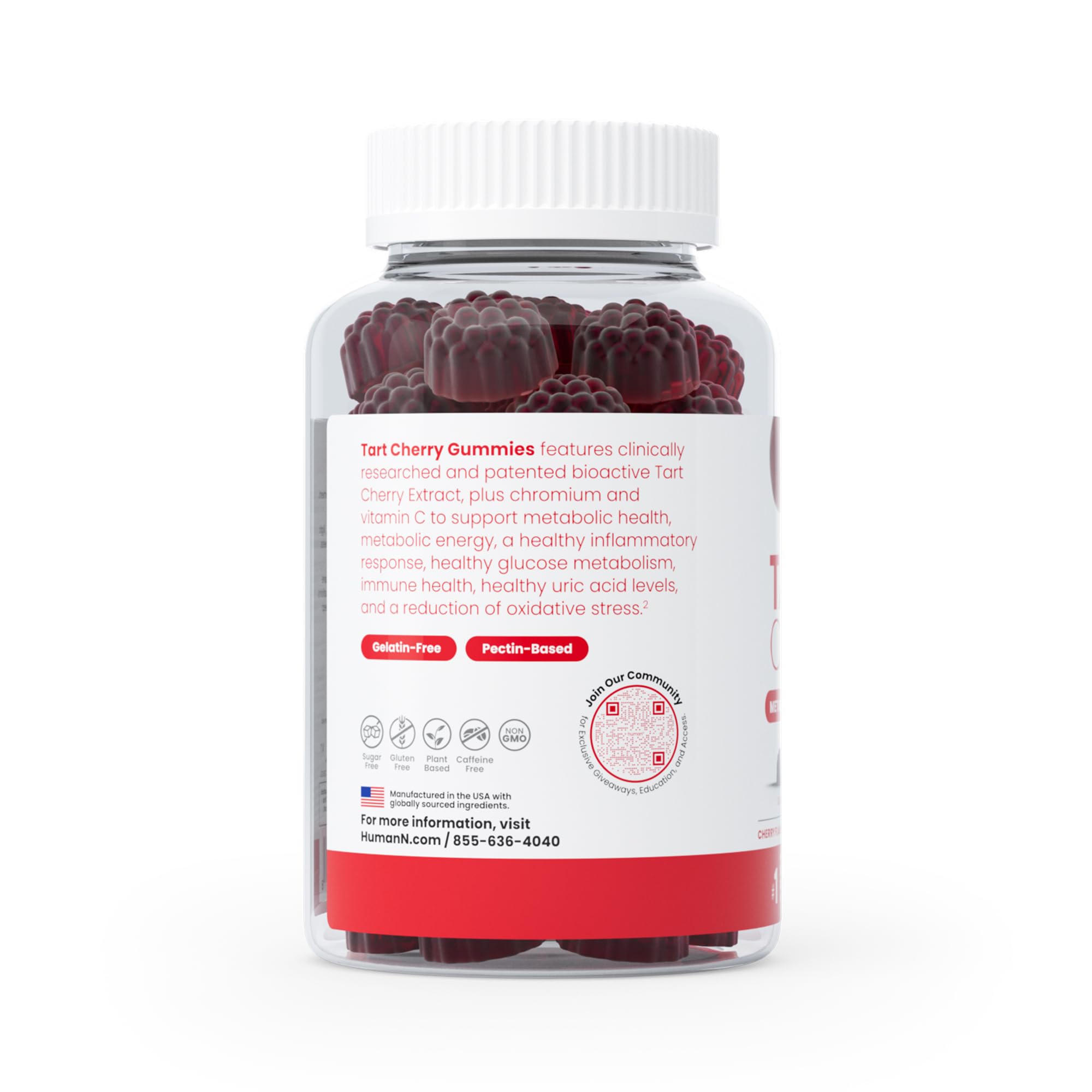 Two gummies serving image and serving size illustration