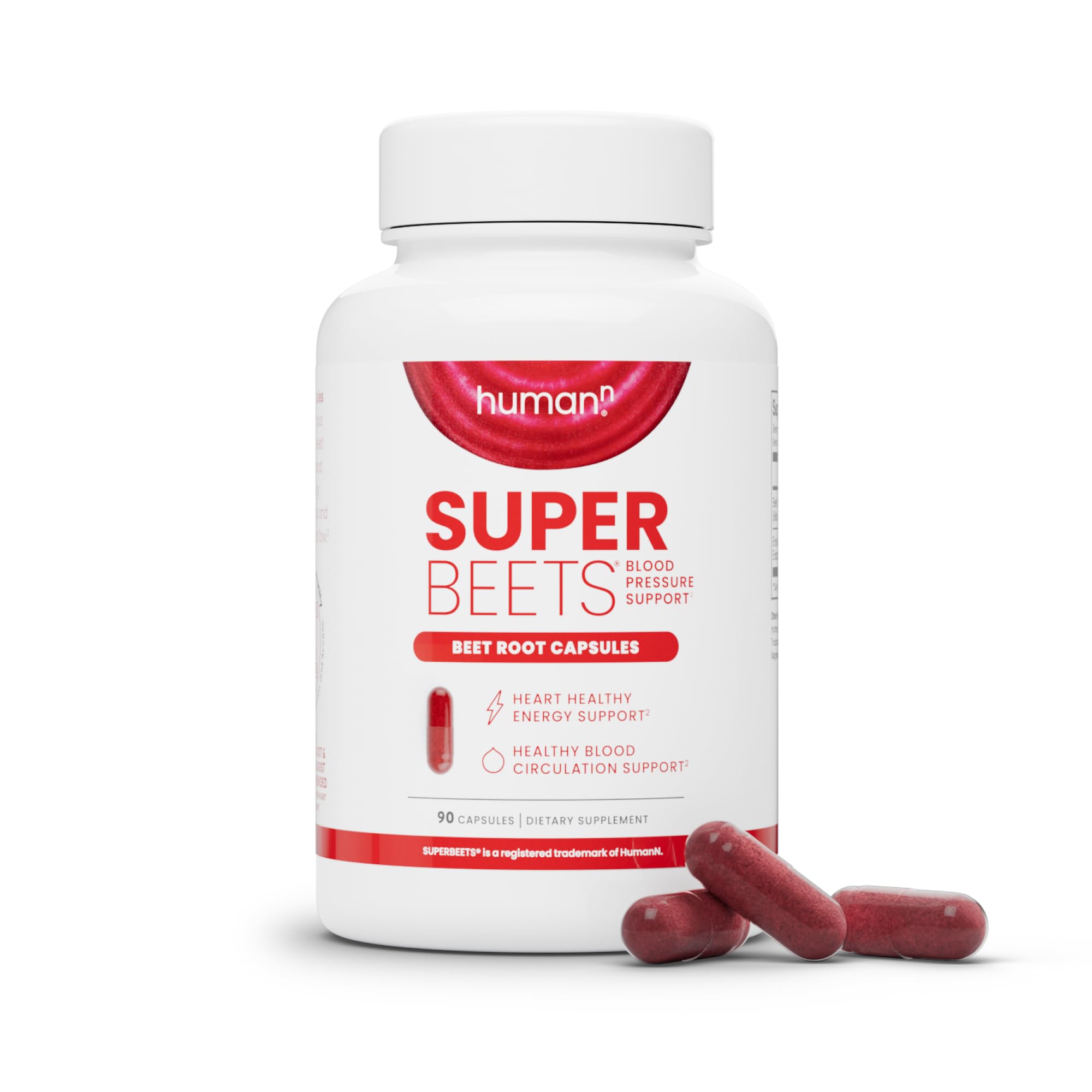 Humann SuperBeets Beet Root Capsules bottle 1000mg