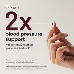 Grape seed extract ingredient information on packaging