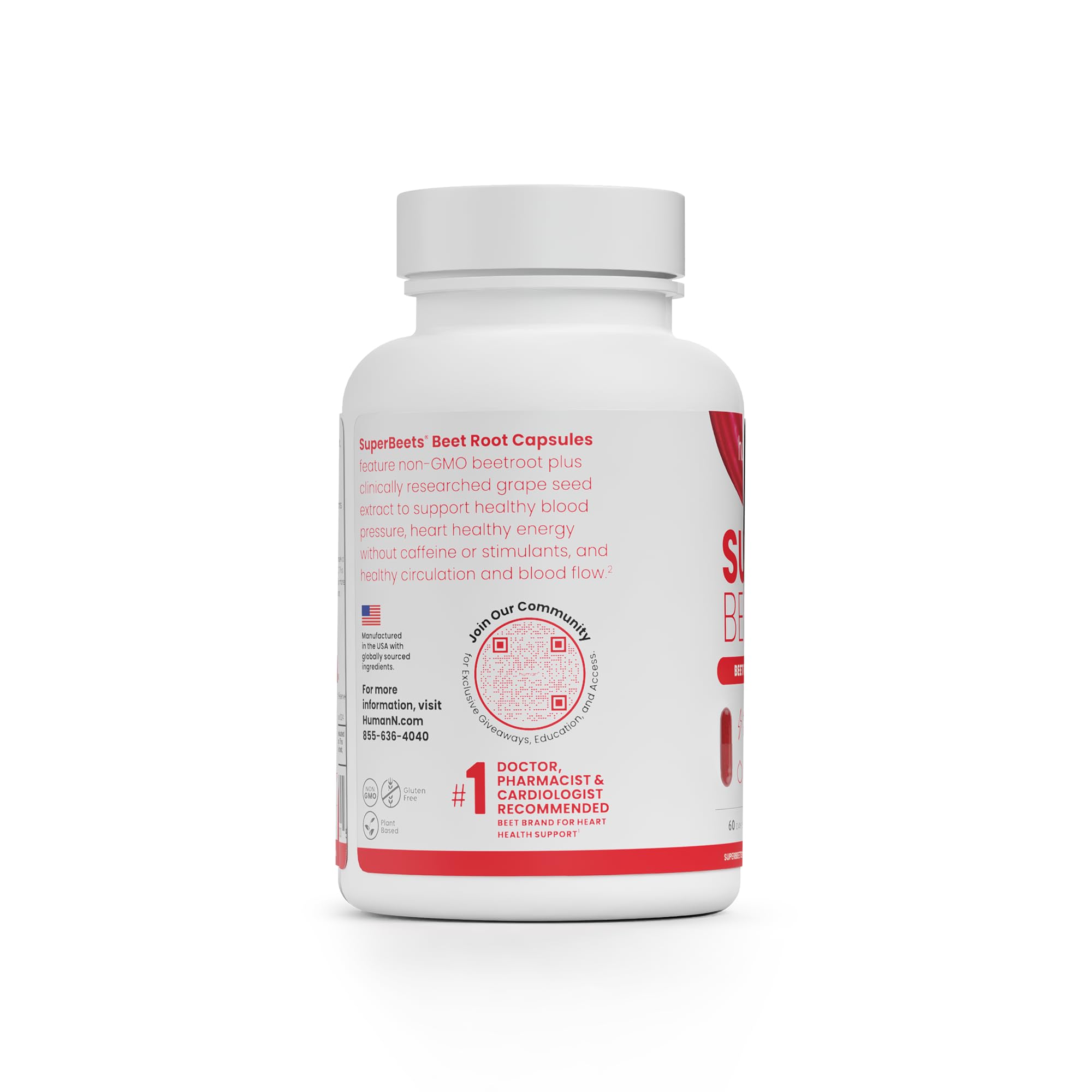 Capsules spilled next to the bottle for display