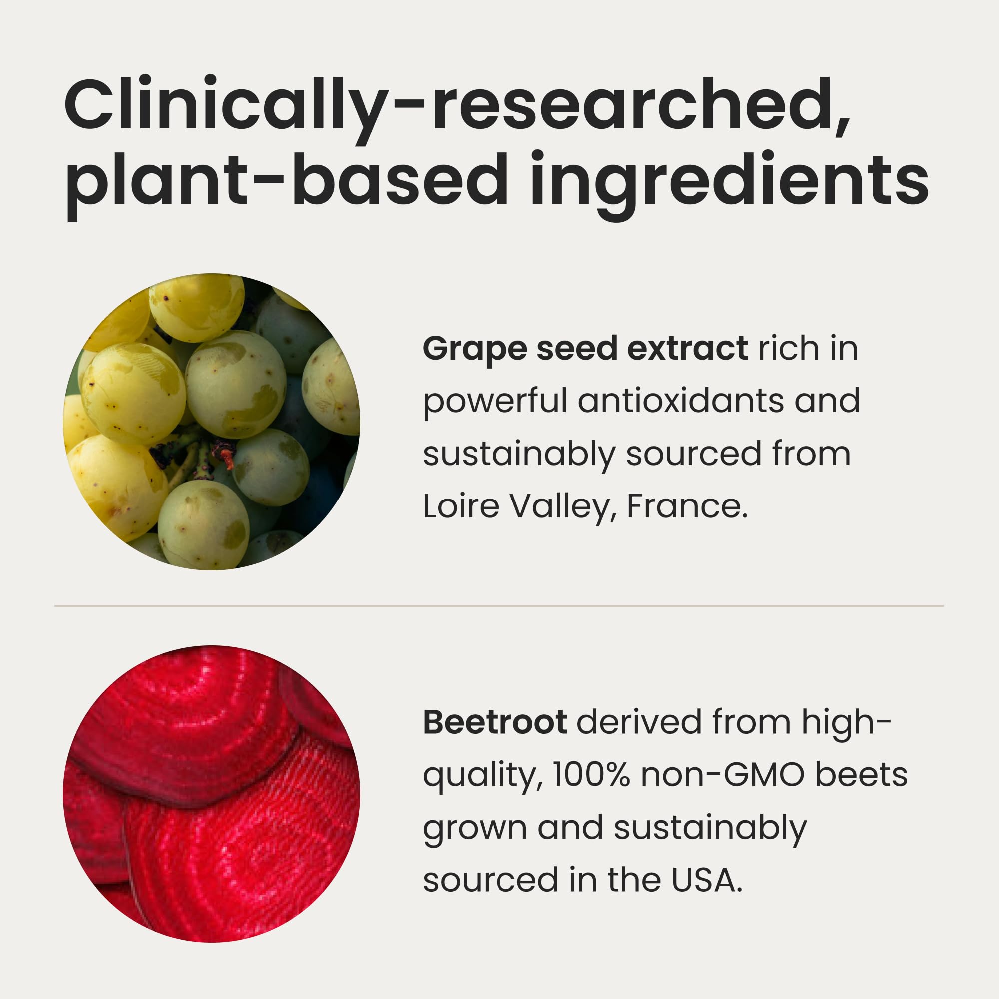 Humann SuperBeets nutrition label close-up detailing ingredients