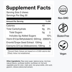 Illustration of 100mg CoQ10 in SuperGrapes Chews