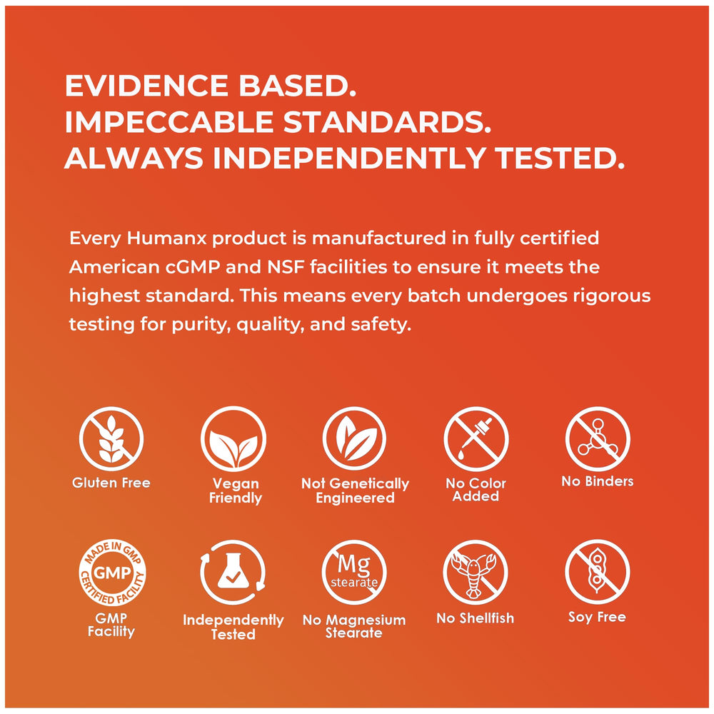 HUMANX athlete in gym ready for training with supplement pack