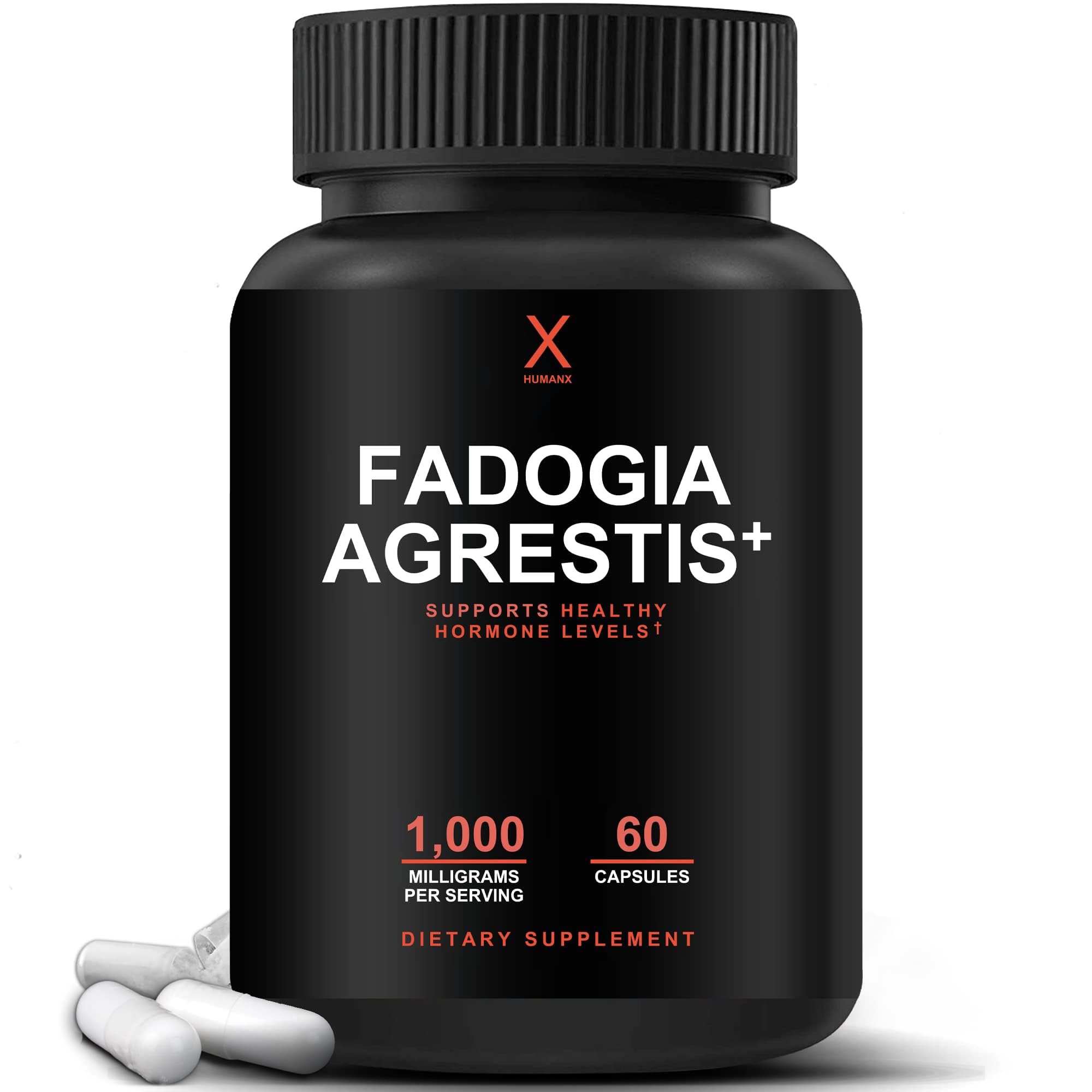 HUMANX bottle showing Fadogia Agrestis, Tongkat Ali and Beta Ecdysterone for performance support