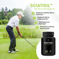 Scientifically dosed nerve health ingredients in Sciatisil