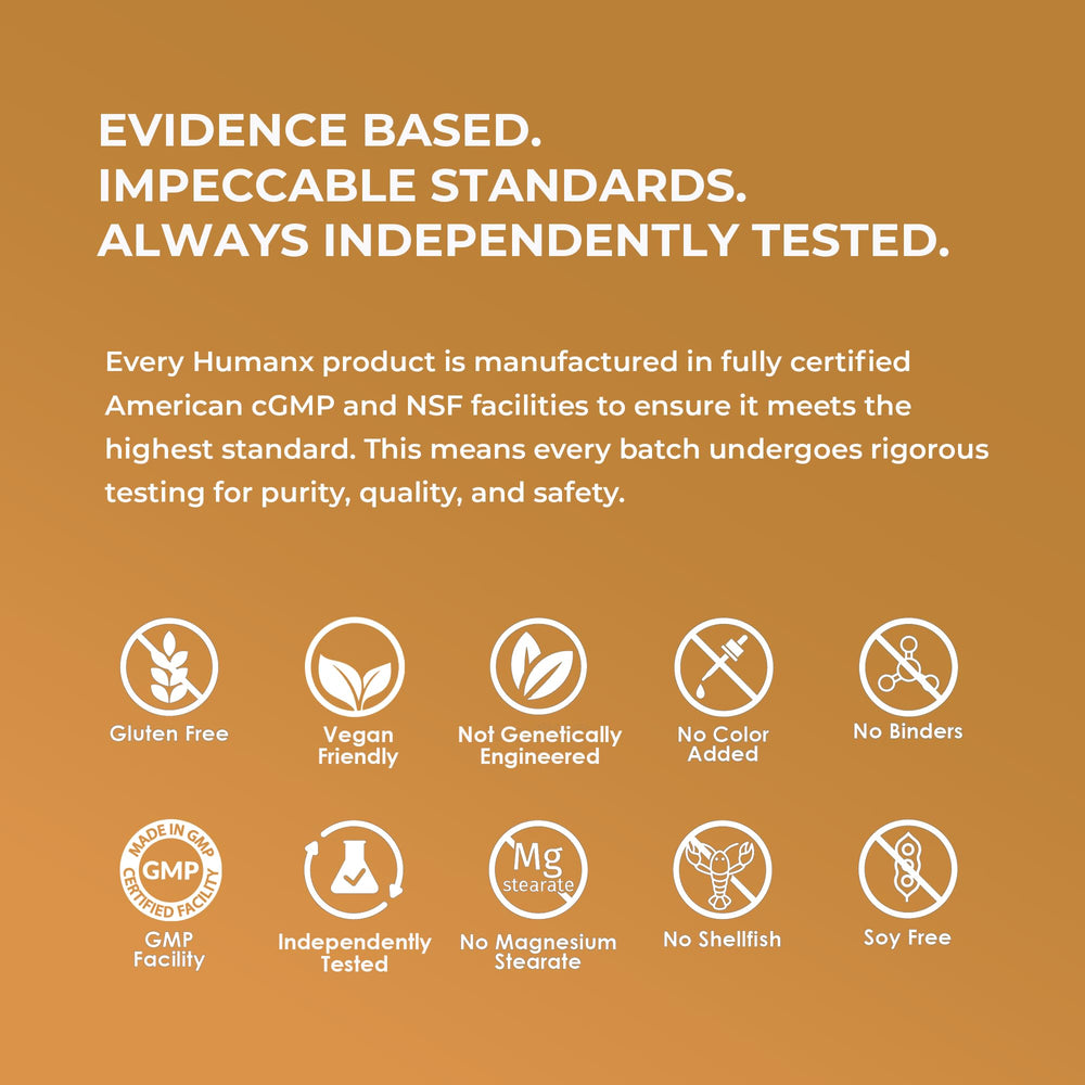 USA GMP facility label on product packaging