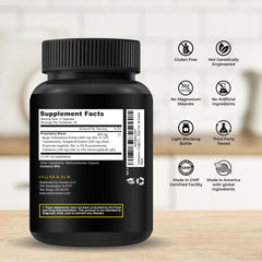 HUMANX Turkesterone & Tongkat Ali 900mg capsules closeup for daily vitality and stamina