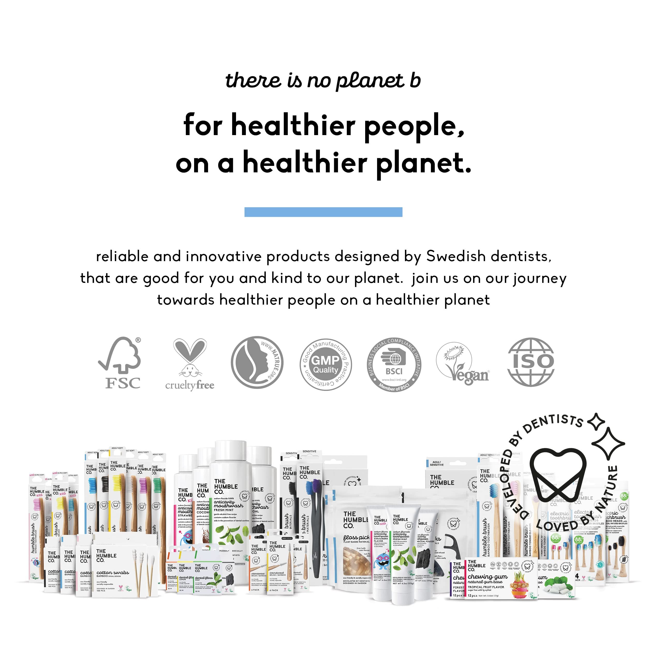 The Humble Co 4-pack bamboo toothbrush heads product image