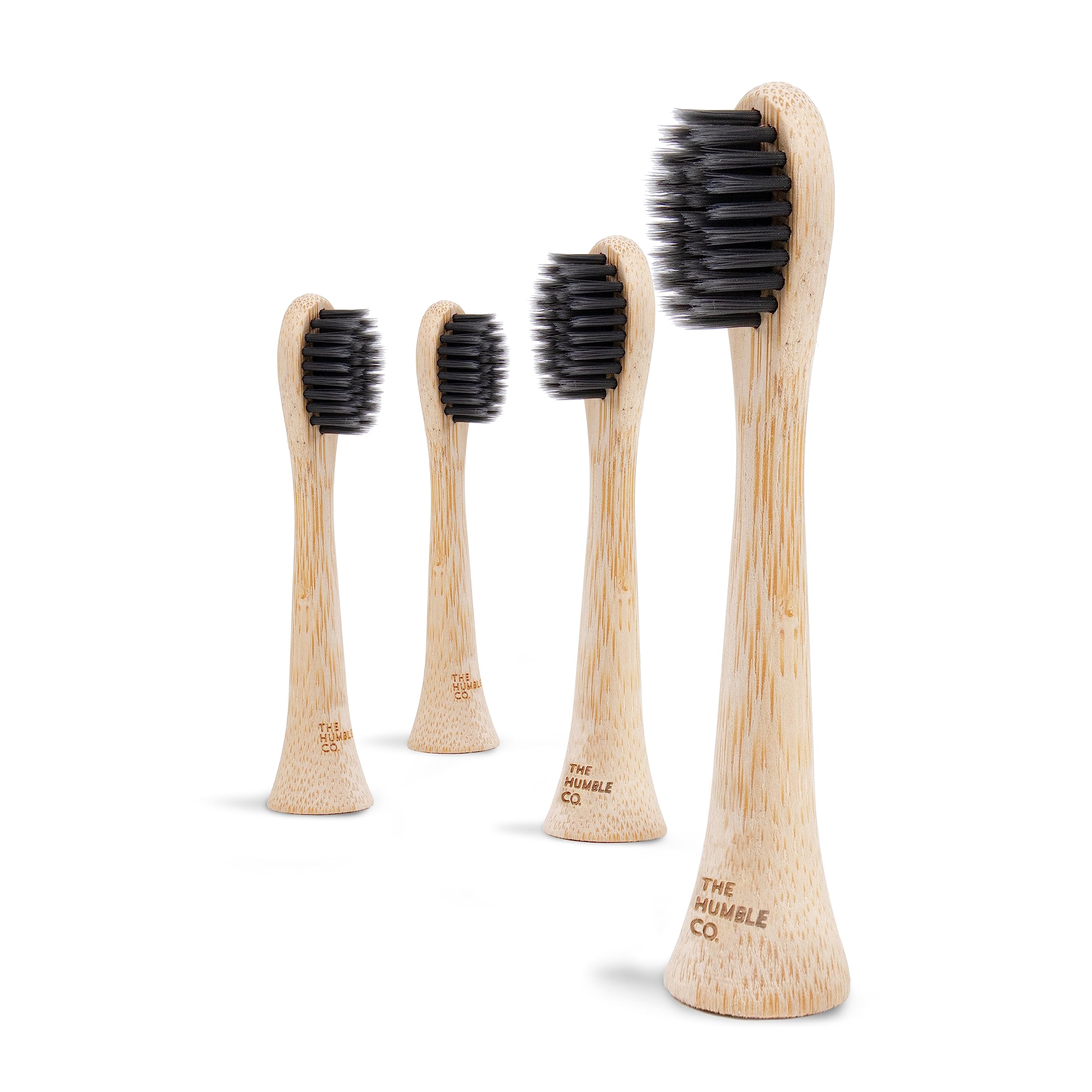 Graphic highlighting plaque removal benefits of bamboo heads