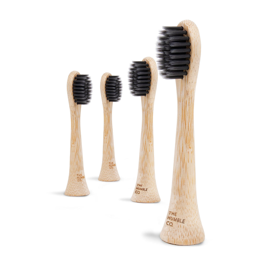Graphic highlighting plaque removal benefits of bamboo heads