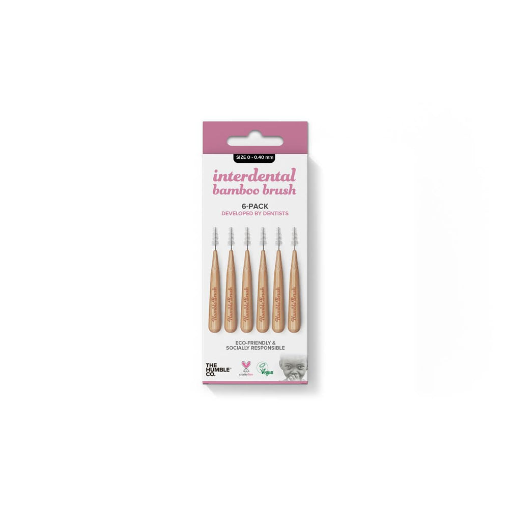 The Humble Co Bamboo Interdental Brush Size 0 Purpurathe Hu - front view