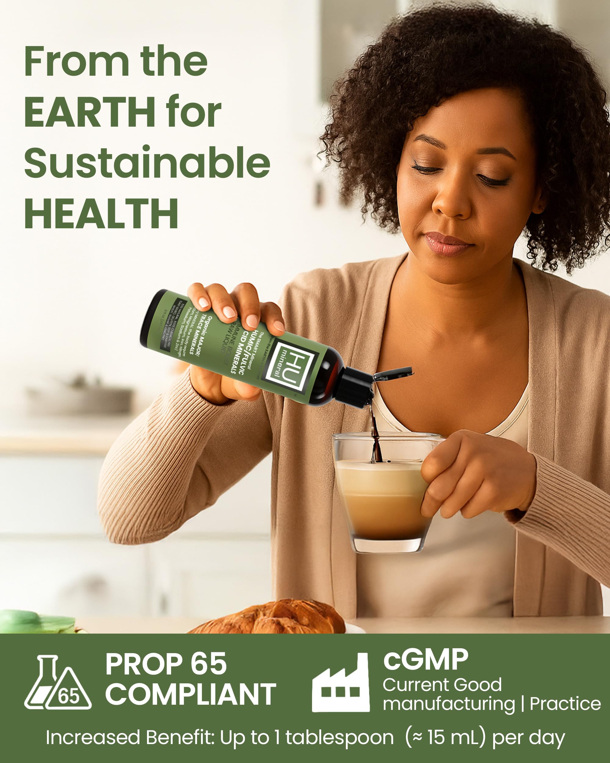 Plant-based clean label banner for Humineral