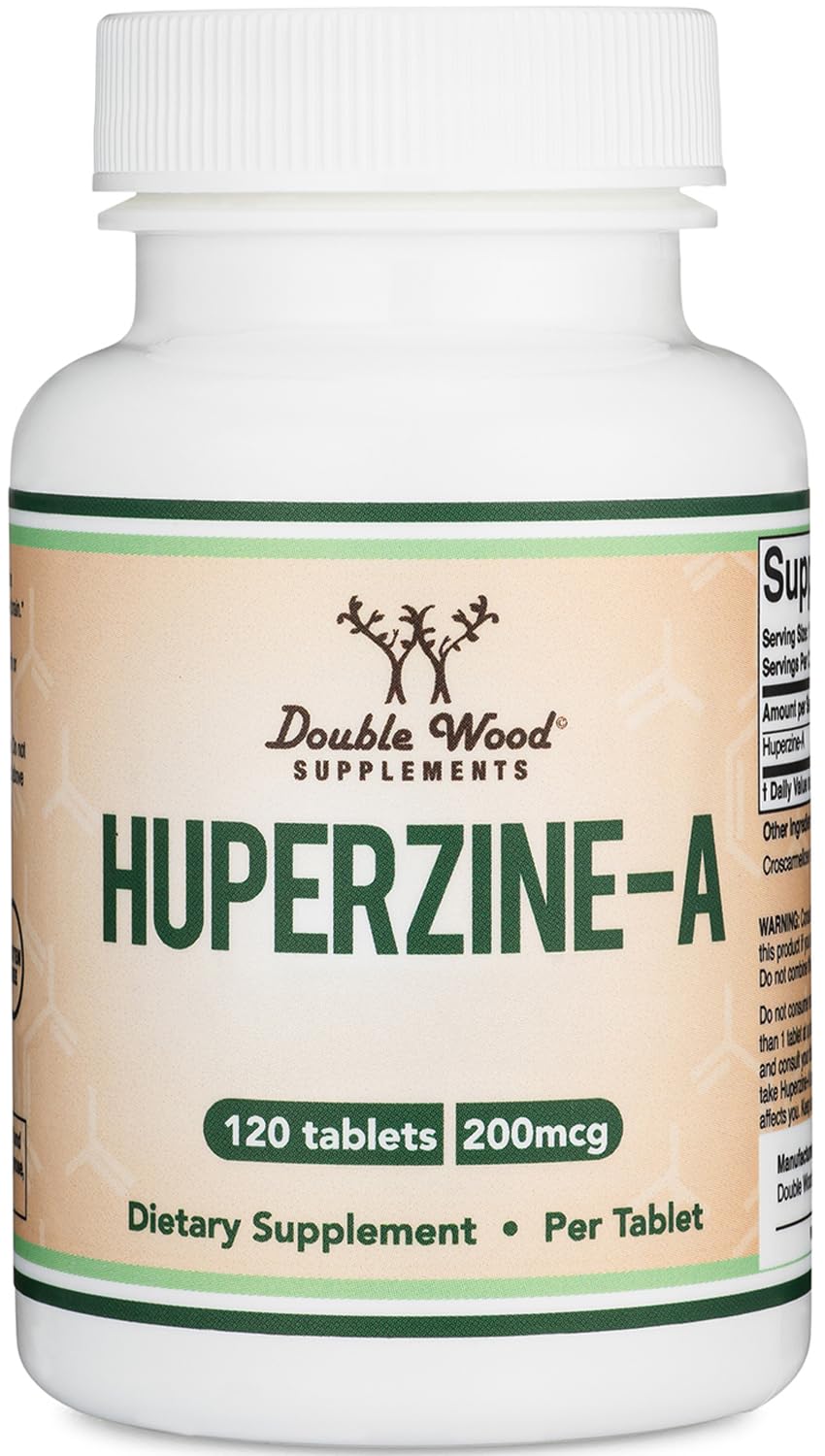 Bottle of Huperzine A 200mcg – 120 tablets