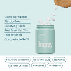 Fluoride-free remineralizing toothpaste tablets with N-HA