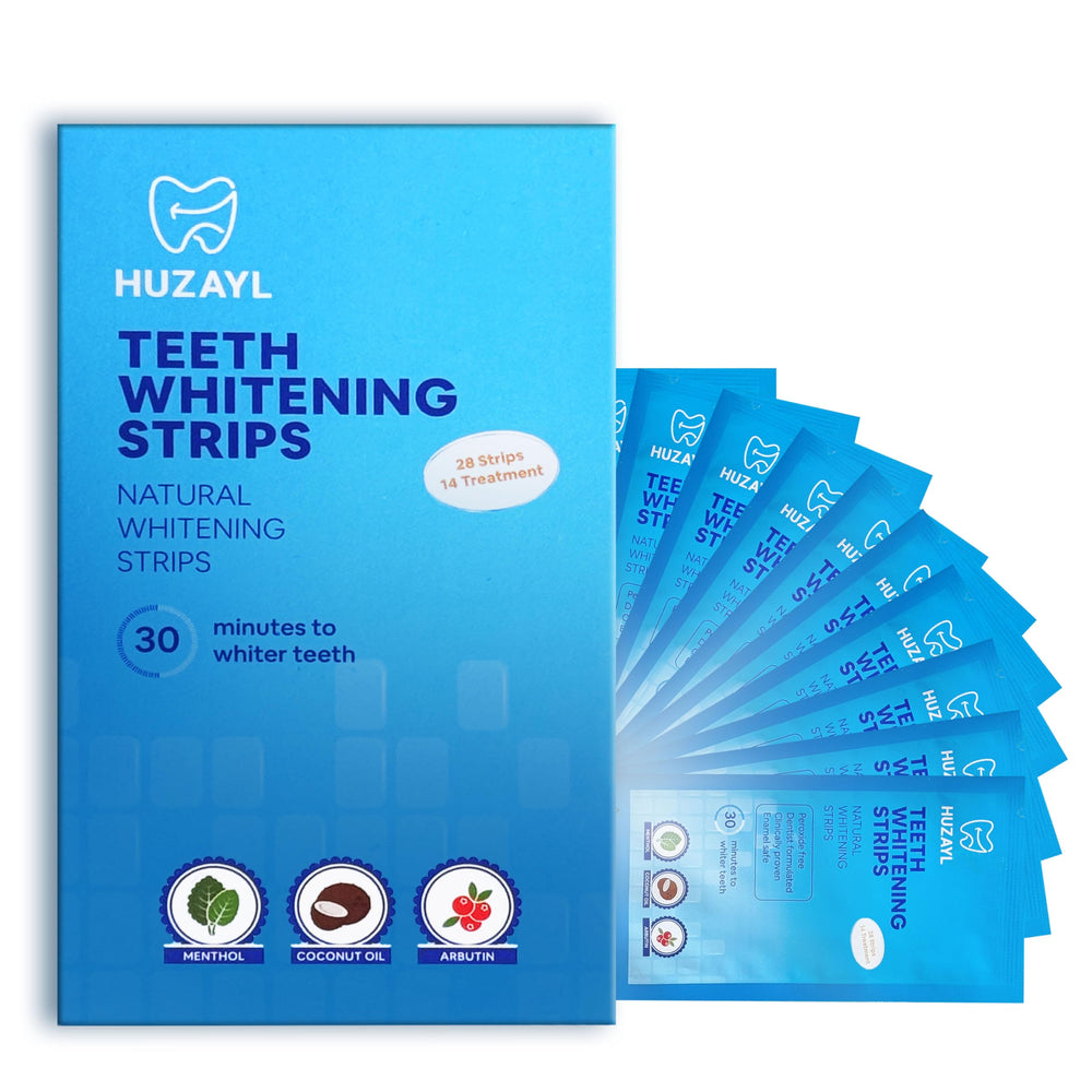 Box of Huzayl Teeth Whitening Strips – 28 strips