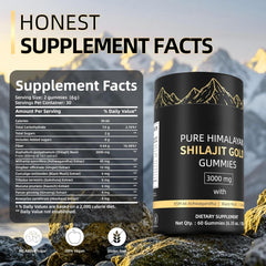 Shilajit gummies ingredients