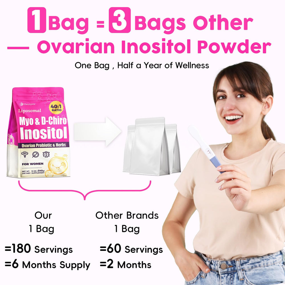 Hwuspmr bag next to water bottle for clear size and serving scale