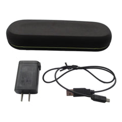 Open HX9210 travel charger case showing USB cable