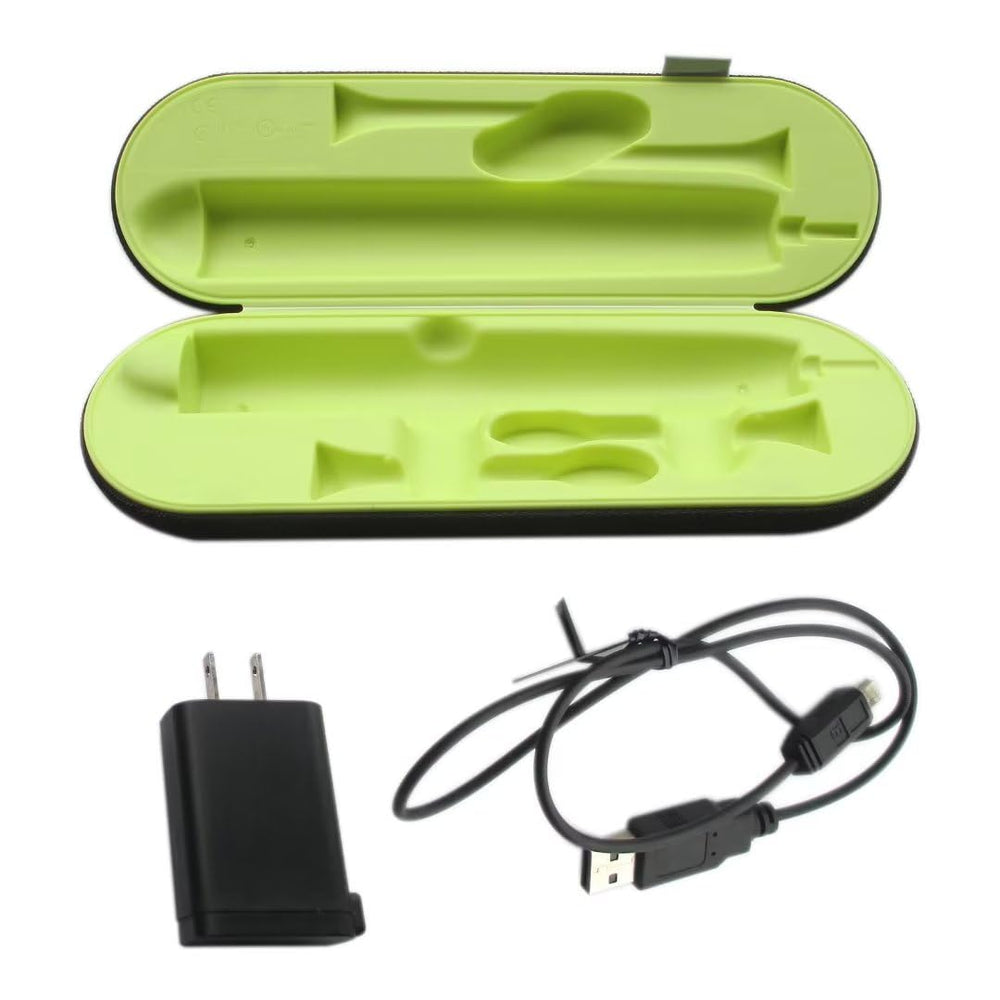 HX9210 travel charger case on a flat surface with accessories