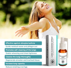 Close-up of herbal ingredients used in the lung cleansing spray