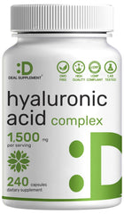 Bottle of Hyaluronic Acid 1500mg 240 capsules