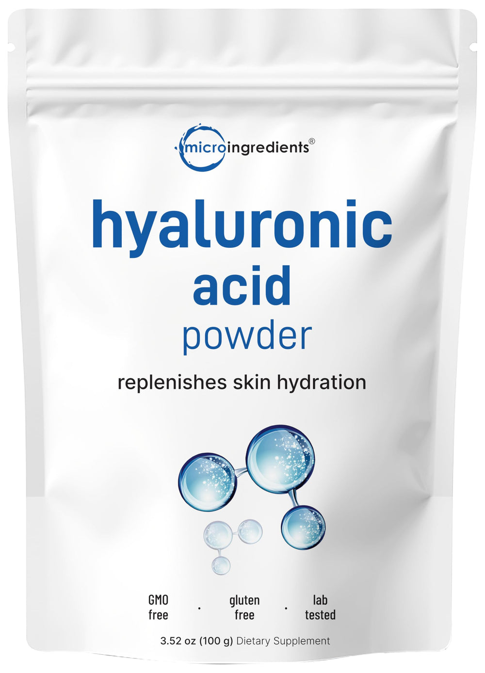 100g Hyaluronic Acid Serum Powder with scoop