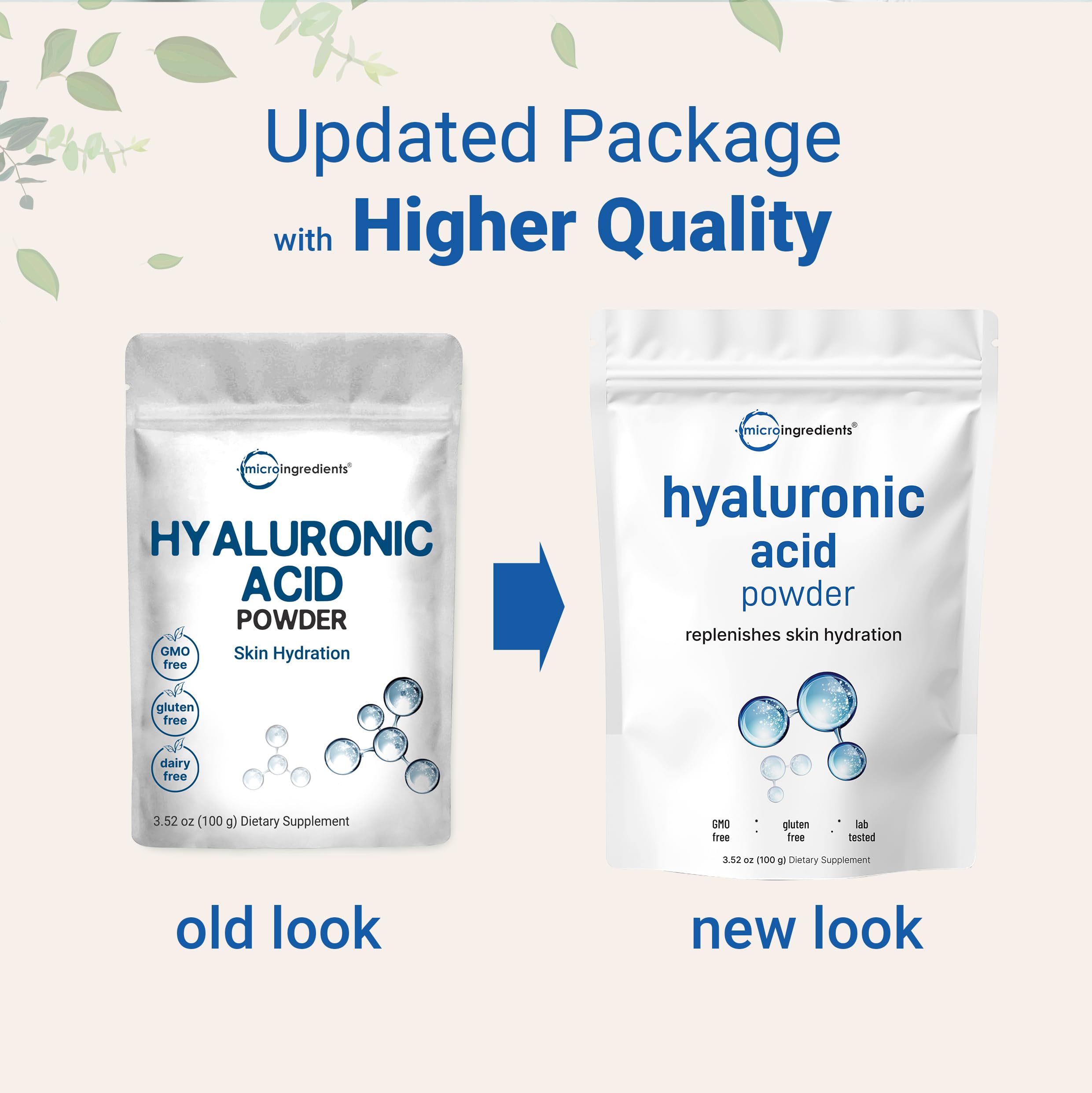 Water solubility: dissolves within 2 hours for quick hydration