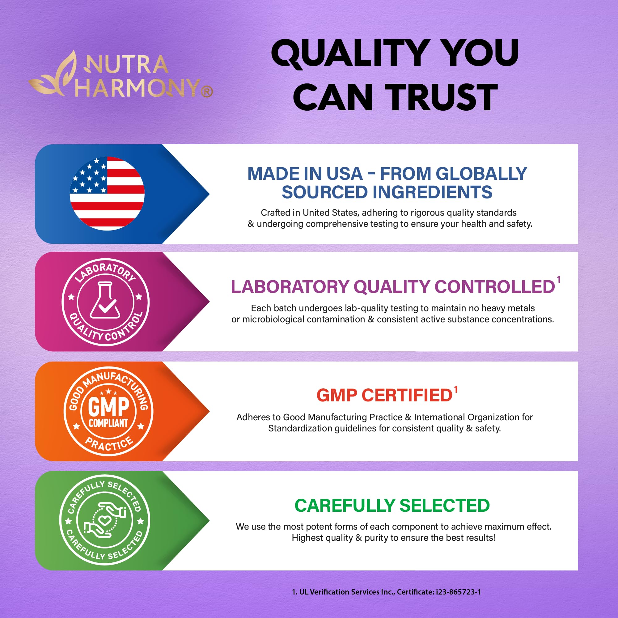 Product packaging with Made in USA label