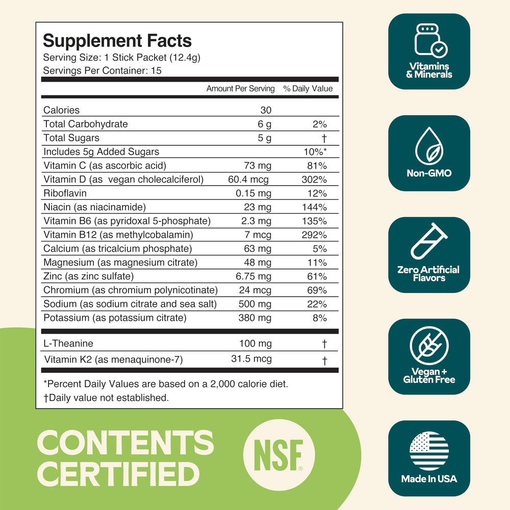 Hyburst electrolyte powder dissolving in water demonstrates quick mix for steady energy.