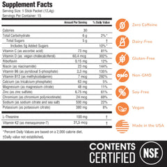 Close-up of Hyburst sachets highlighting convenient travel-ready powder