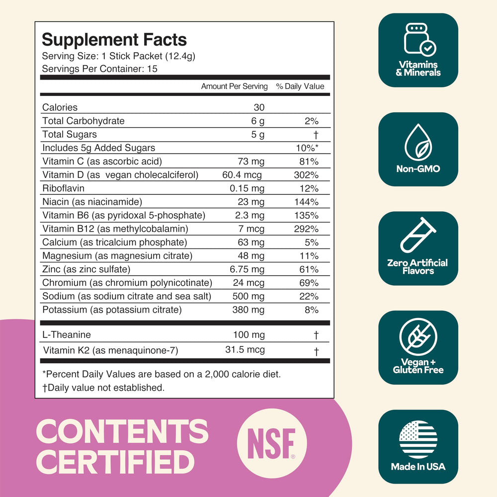 Hyburst powder scoop pouring into water for easy daily hydration