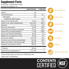Hyburst powder scoop pouring into water for easy daily hydration