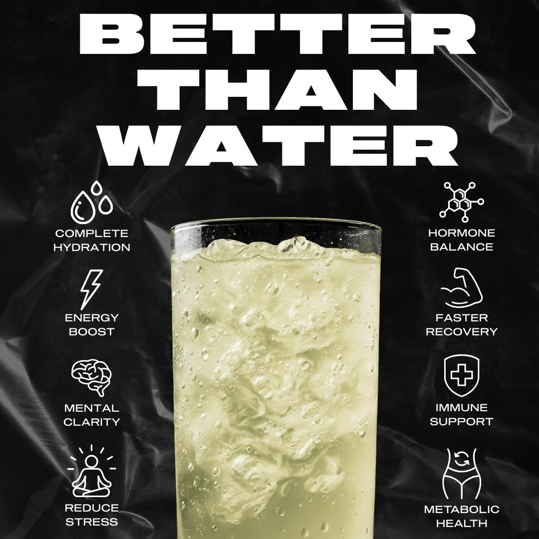 Hyburst powder scoop measuring a serving for daily electrolyte and vitamin support.