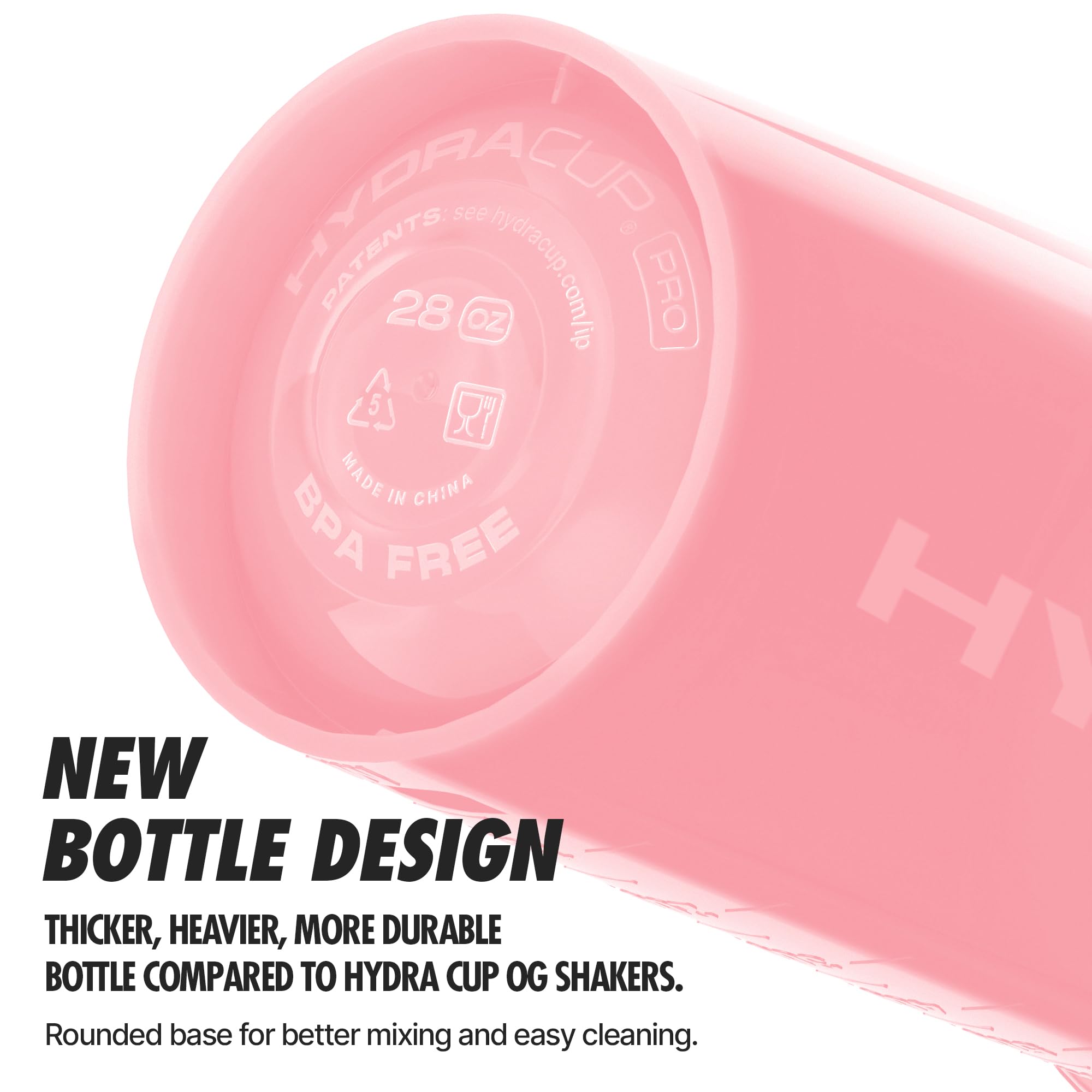 Hydra Cup ProFlow printed measurement lines aid accurate portions.