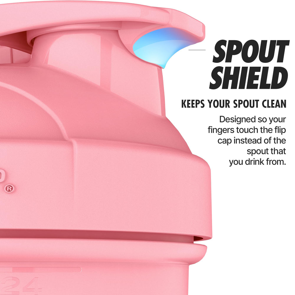 Hydra Cup ProFlow rounded base eases cleaning and mixing.