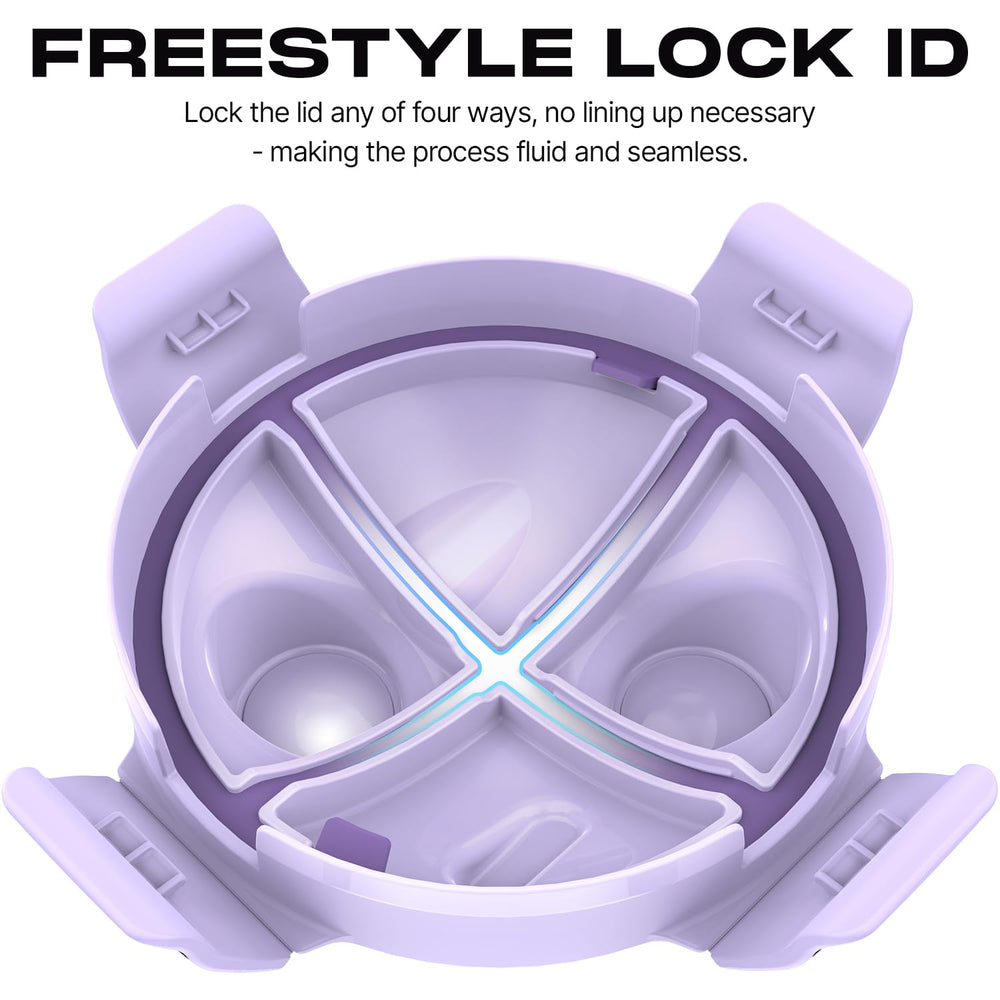 Hydra Cup DualShaker Pro 32oz with four-way lid for leak-proof sealing