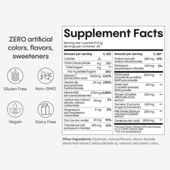 Close-up of ingredients including milk thistle and prickly pear for liver support