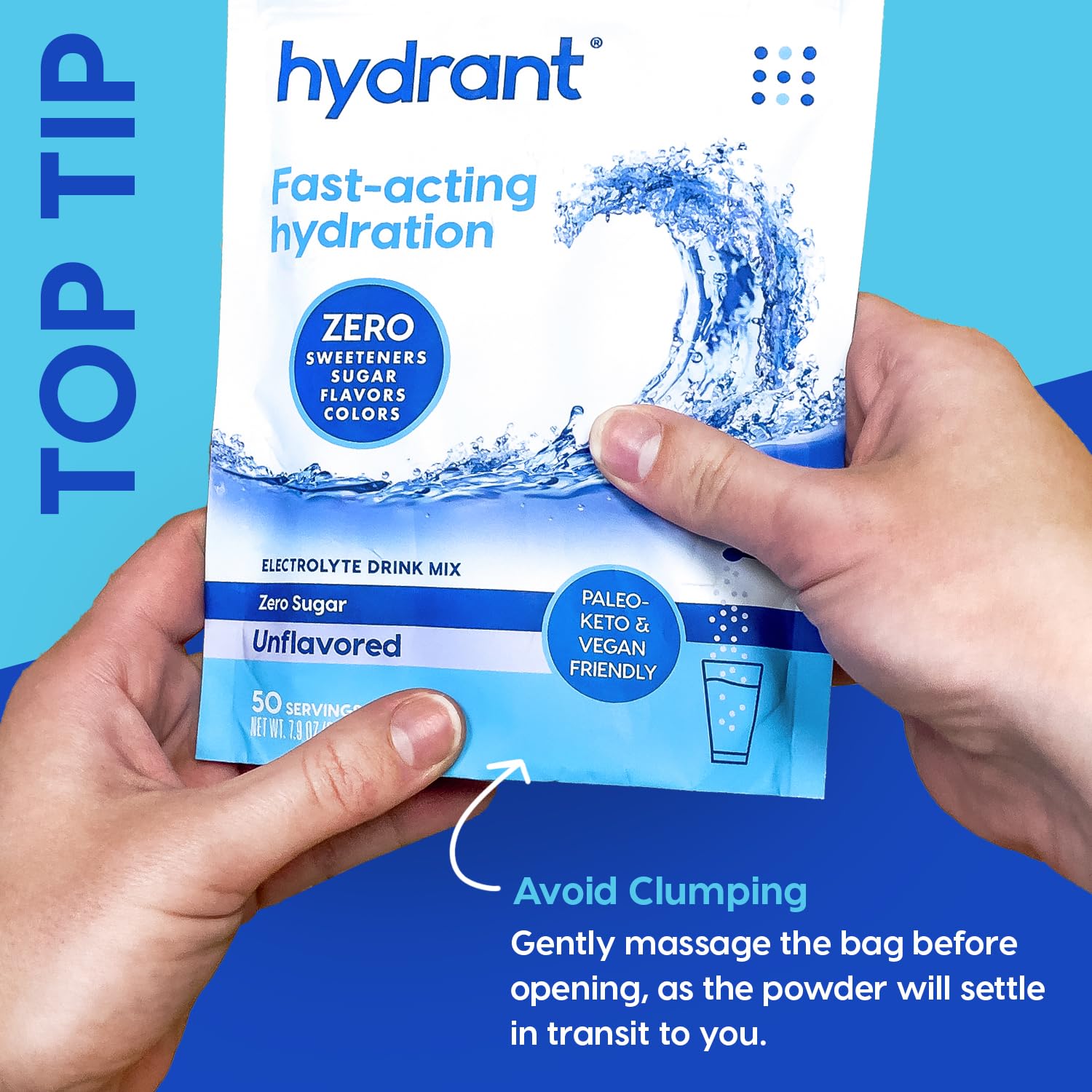 HYDRANT morning hydration ritual with 20 Cal per serving