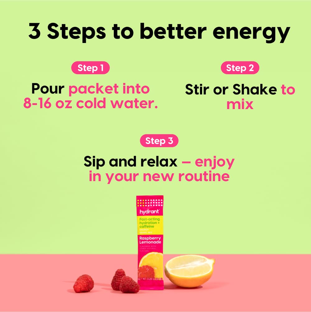 Hydrant Raspberry Lemonade real fruit juice splash close-up