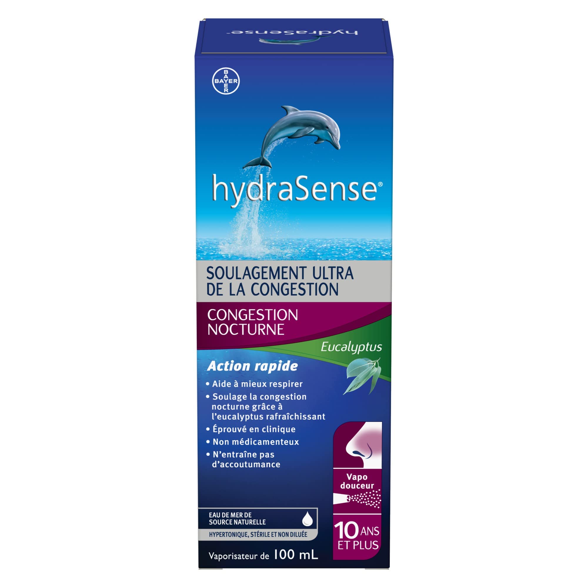 HydraSense Eucalyptus 100ml spray nozzle close-up