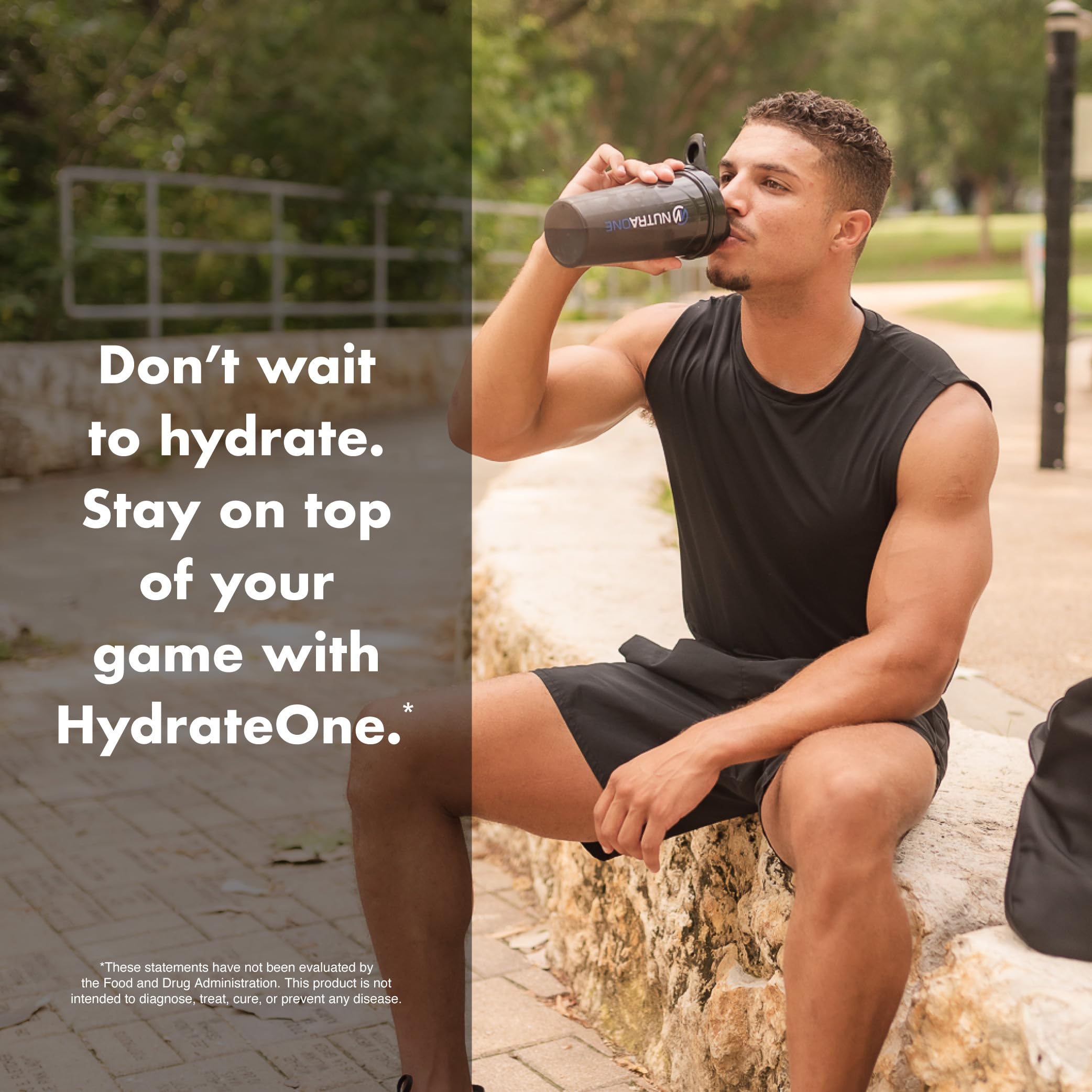 HydrateOne watermelon electrolyte drink mix packaging
