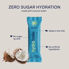 Zero sugar clean-label hydration ingredients on label