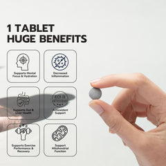 Illustration of 12 PPM hydrogen nanobubbles in water