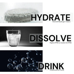 Individually wrapped hydrogen water tablets for travel