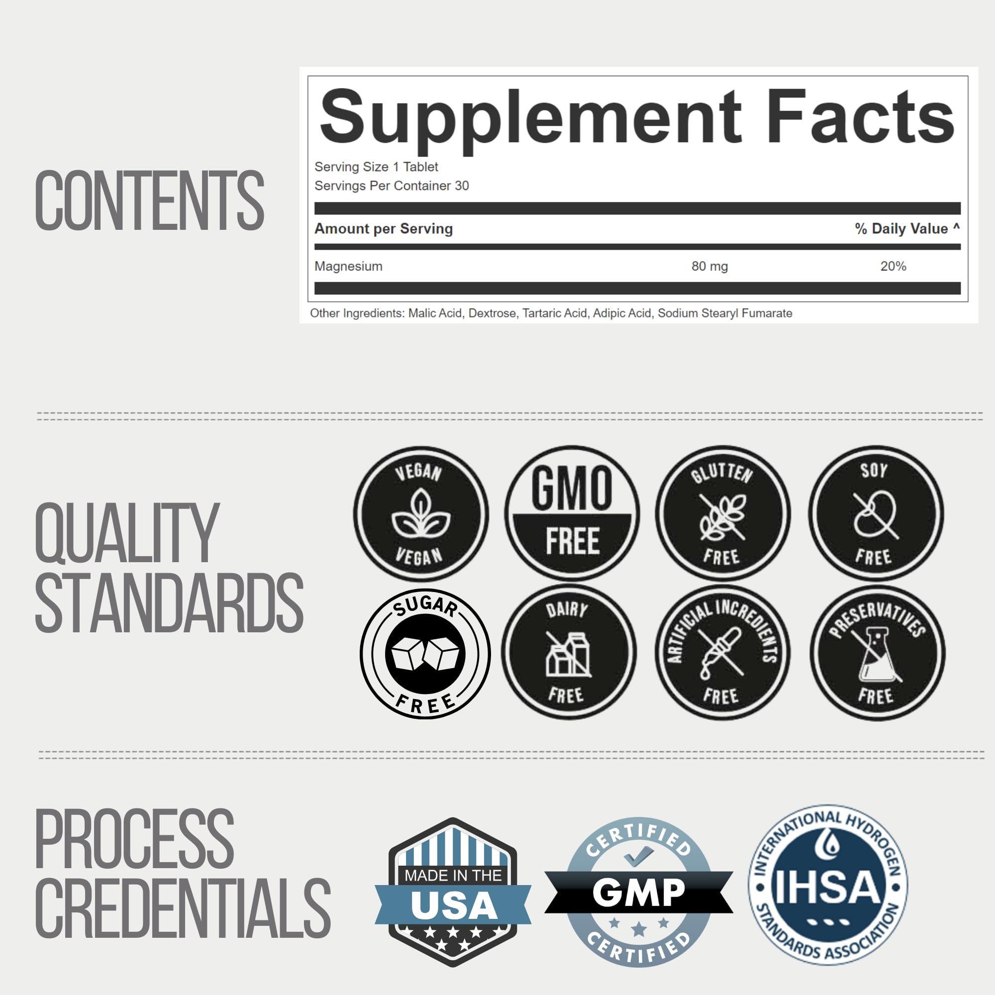 Unflavored hydrogen water tablet next to a glass
