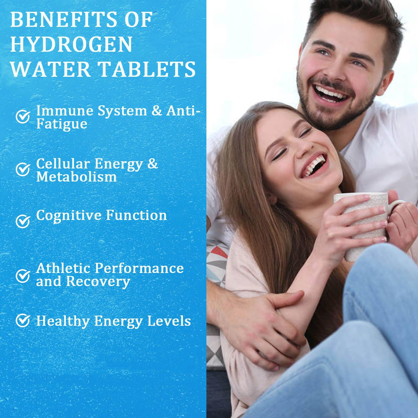 Close-up of Hydrogen Water Tablets bottle