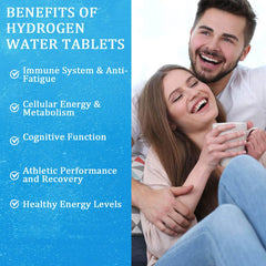 Close-up of Hydrogen Water Tablets bottle